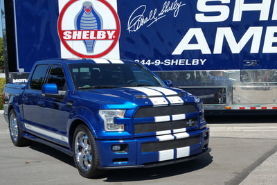 SAME COLOR IS THE 2016 SHELBY F-150 AND 2017 SHELBY F-150. LIGHTNING BLUE AND WHITE. BUT I CALLED IT BABY BLUE AND WHITE