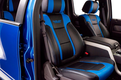 BABY BLUE LEATHER SEATS THATS WHAT I WANT.